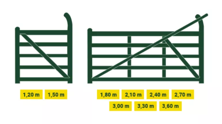Houten poorten voor (paarden)weides | Ontdek ons Don Quichotte model van tropisch hardhout | Een traditionele Engelse poort met boog